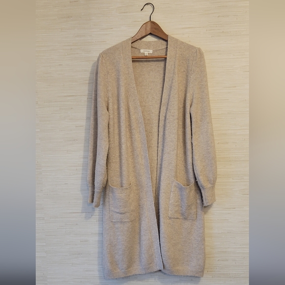 Max Studio Taupe/Beige Duster Cardigan - Picture 2 of 7